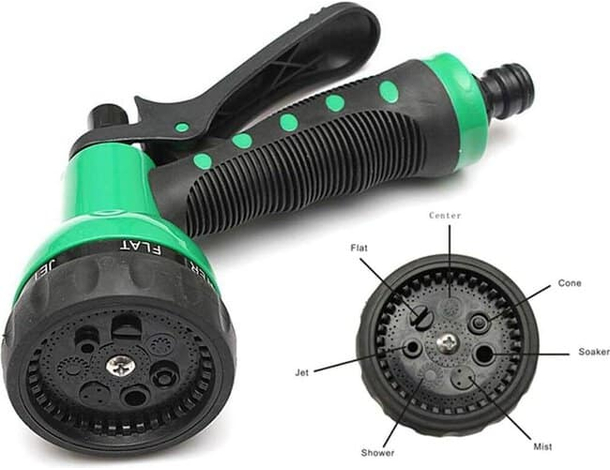 Tubo Estensibile a Spirale 15mt + Pistola Pompa Flessibile Irrigazione...