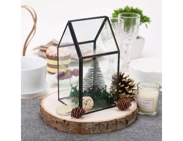 5x Base in Legno Tronco Decorazione Tavola Centrotavola Alzatina Natale (20...