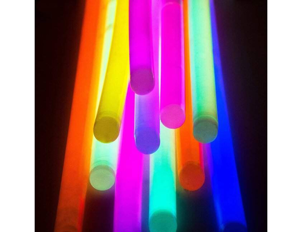 50x Braccialetti Luminosi Bracciali Fluorescenti Disco Effetto DJ Star Light...