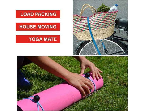 Kit da 18 Pezzi Corda Fune Elastica Resistente Portapacchi con Ganci...