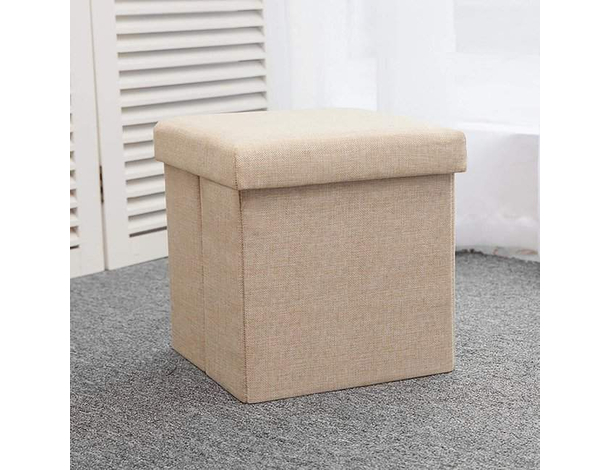 Pouf Contenitore Puff Poggiapiedi Seduta in TNT Panca Baule 38x38x38cm...
