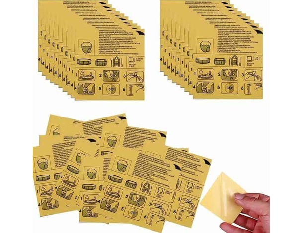 30x Kit Riparazione per Piscina Sott'acqua Toppe Adesive Piscine Universale...