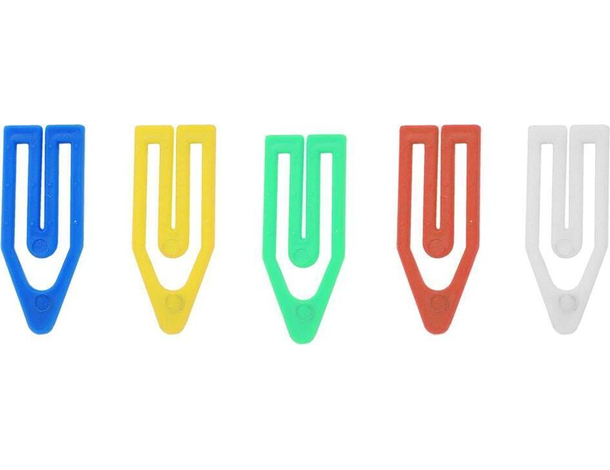 90x Graffette in Plastica Per Fogli Attaches Colorate Cancelleria Ufficio...