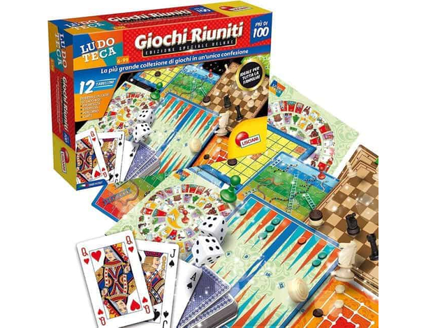 Giochi Riuniti Più di 100 Giochi da Tavolo di Società Scatola Deluxe 68791