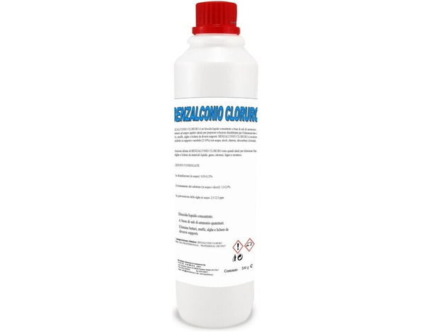 Benzalconio cloruro al 50% Antimuffa Disinfettante Professionale Flacone 500 gr