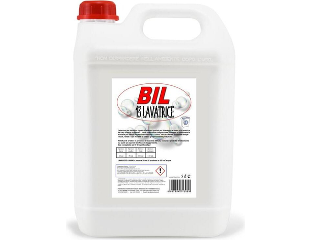 Detersivo Lavatrice Liquido BIL 13 Fresco Profumo Professionale HACCP 5 LT