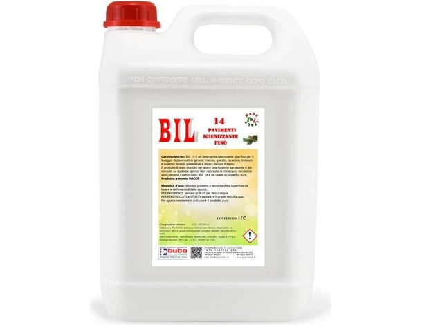 Detersivo per Pavimenti con Igienizzante BIL 14 Professionale HACCP 5 LT