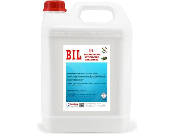 Disinfettante Anticalcare Igienizzante Bagno BIL 17 Professionale HACCP 5 LT
