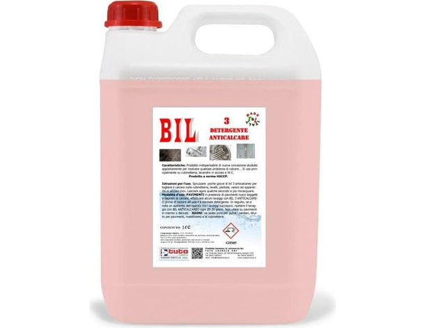 Detergente Bil 3 Anticalcare Professionale a norma HACCP Tanica da 5 Litri