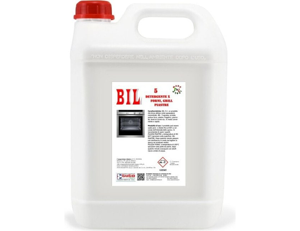 Sgrassante Per Forni Grill e Piastre BIL 5 Prodotto Professionale Tanica da 5LT