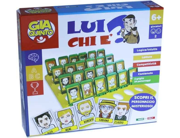 Lui Chi è? Gioco da Tavolo Identikit Inspired "Indovina chi" Giocattolo...