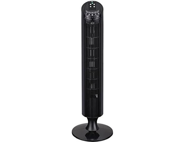 Ventilatore a Colonna Torre con Telecomando Oscillazione Timer 85cm 45W