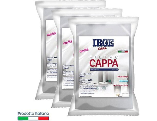 3x Panno Filtro Cappa 80x40cm Aspirante Bianco Antigrasso Universale Sagomabile
