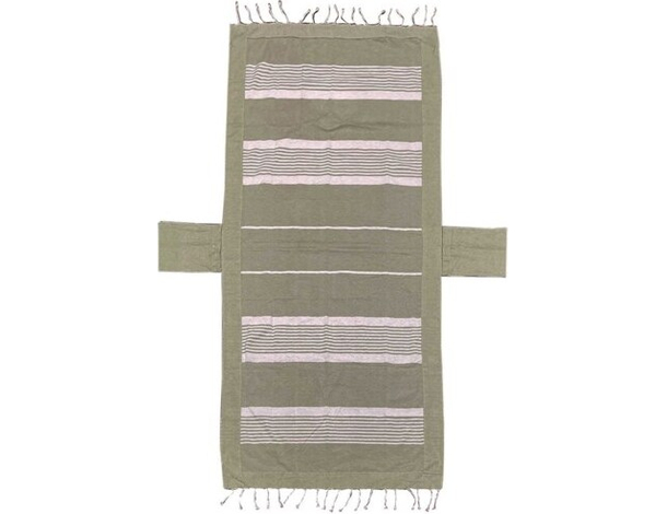 Telo Mare Pareo Fouta con Frange 100% Cotone 75x190cm Lettino Vari Colori 4