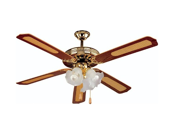 Ventilatore a Soffitto da Parete 5 Pale Con 3 Luci E27 Lampadario Agitatore Aria