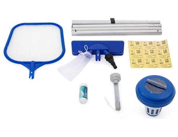 Kit Di Accessori Deluxe per Manutenzione e Pulizia Della Piscina 58195