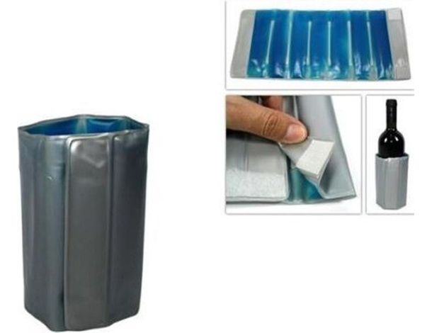 Fascia Refrigerante Porta Bottiglie Portatile Raffredda Vino Termico...