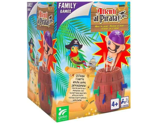 Attenti al Pirata nel Barile Giocattoli Gioco di Società Fortuna Inserisci...