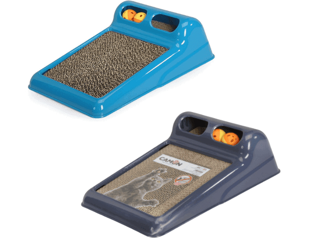 Tiragraffi per Gatti Parco Giochi Base e 2 Palline Tira Graffi 40x28x12cm