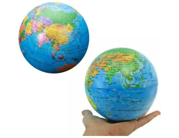 Mappamondo Elettrico Girevole Rotante Luminoso Casa Ufficio Globo Terra Gioco...