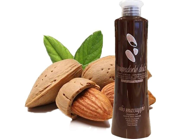 Olio per Massaggi Corpo Mandorla Professionale 500ml Idratante Pelle Sensibile