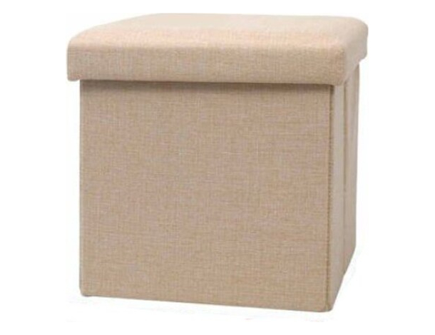Pouf Contenitore Puff Poggiapiedi Seduta in TNT Panca Baule 38x38x38cm...