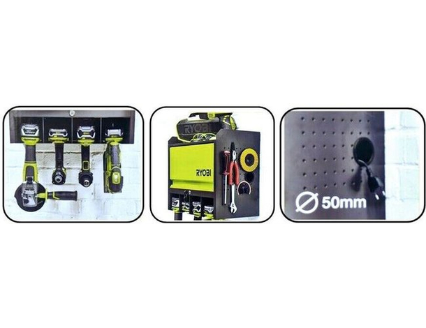 Armadietto porta utensili in metallo con sportello richiudibile e 2 chiavi 8