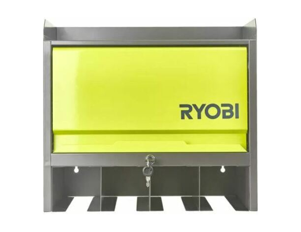 Armadietto porta utensili in metallo con sportello richiudibile e 2 chiavi 2