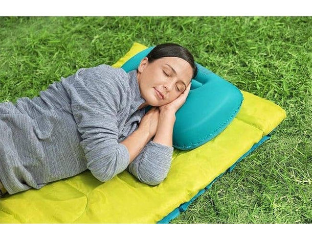 Cuscino Gonfiabile Pavillo Floccato Viaggio per Mare Campeggio 47x31x15cm 7