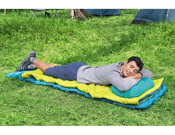 Cuscino Gonfiabile Pavillo Floccato Viaggio per Mare Campeggio 47x31x15cm 10