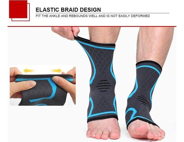 2x Cavigliera Ortopedica Fascia Tutore Caviglia Piede Supporto Traumi Sport...