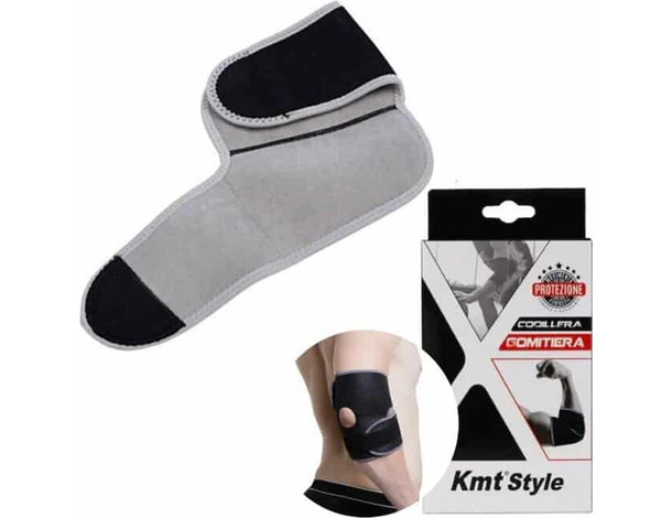 2x Gomitiera in Neoprene Fascia Elastica Gomito Supporto Tutore Fitness Palestra
