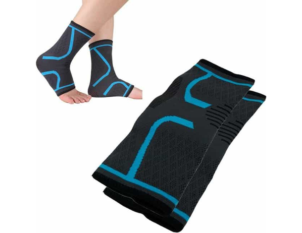 2x Cavigliera Ortopedica Fascia Tutore Caviglia Piede Supporto Traumi Sport (S)