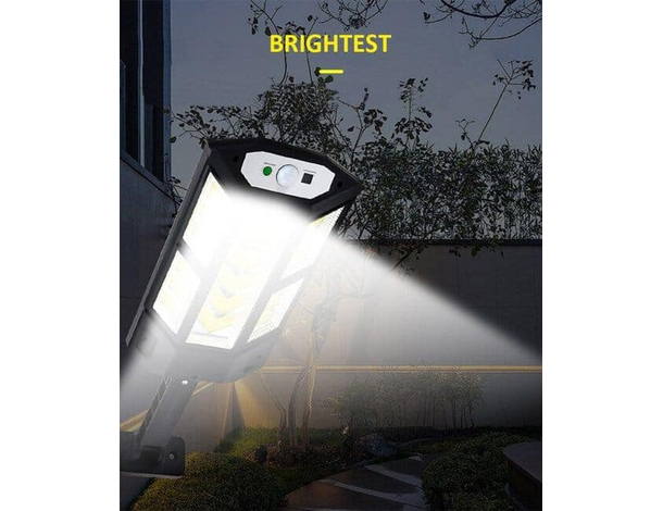 Lampione Faretto Solare LED Sensore di Movimento Faro Esterno Telecomando...