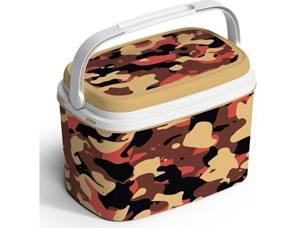 Frigo Passivo Termico in Plastica Antigraffio 6LT Stampa Mimetica Portatile