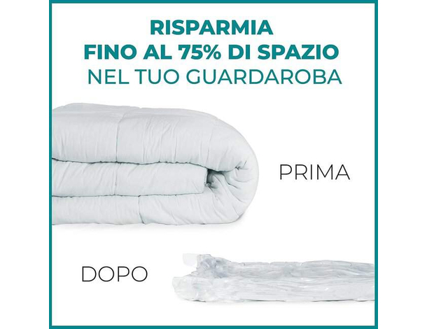 6x Sacchetti Buste Salvaspazio Sottovuoto Profumo Rosa Armadio 50x60cm Abiti...