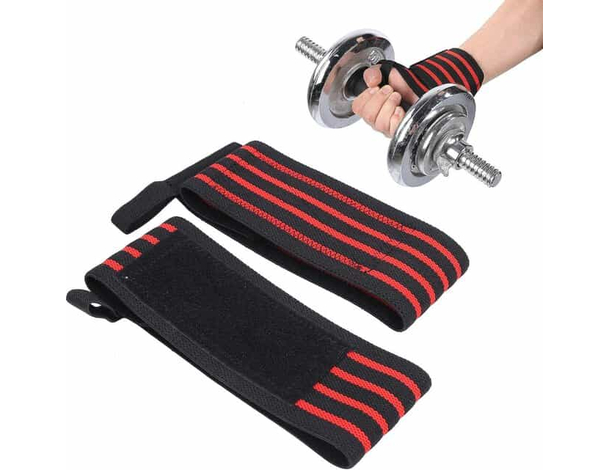 Coppia Polsiere Fascia Elastica Polso Tendinite Distorsione Supporto Palestra
