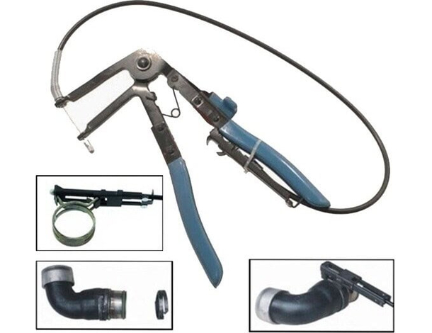 Pinza stringi fascette per manicotti auto e moto con cavo flessibile 690 mm