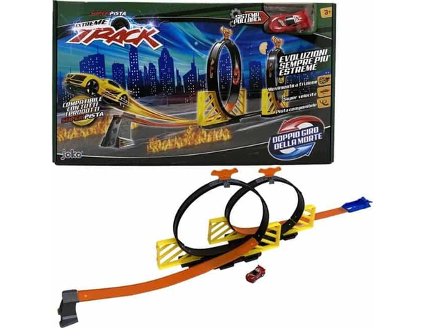 Pista Macchinine Componibile Giocattolo per Bambini 290cm Automobile Compresa