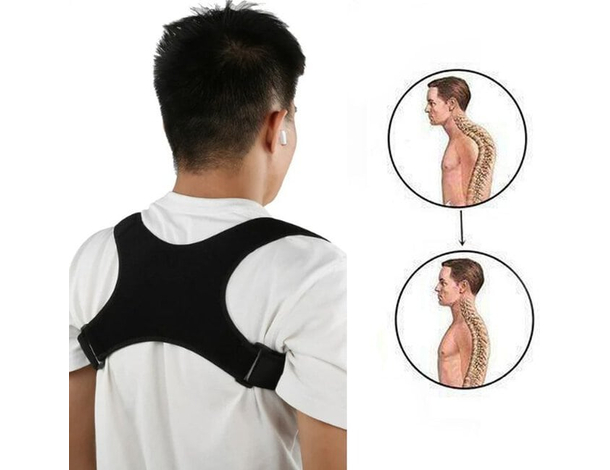 Tutore correttore posturale supporto schiena fascia spalle postura ufficio sport