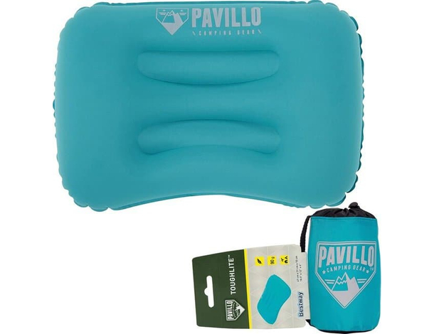 Cuscino Gonfiabile Pavillo Floccato Viaggio per Mare Campeggio 47x31x15cm