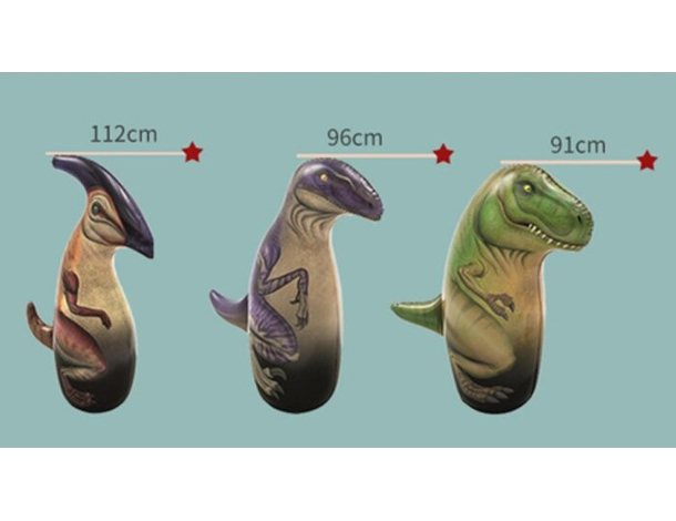 Dinosauro Gonfiabile Gioco per Bambini Punching Bag Boxing Esterno Interno 6