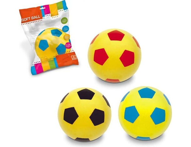 Palla In Spugna 20 cm Giocare Pallone Morbido Bambini Divertimento Casa...