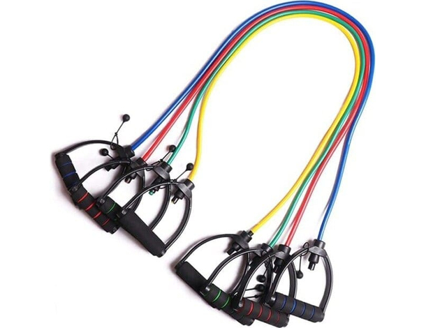 Elastici Fitness Banda Elastica di Resistenza Allenamento Fascia 30lb...