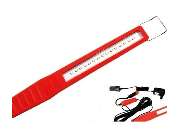 Torcia da lavoro lampada ultrapiatta 15 led SMD a 220 e 12 Volt 2.5W 200 Lumen