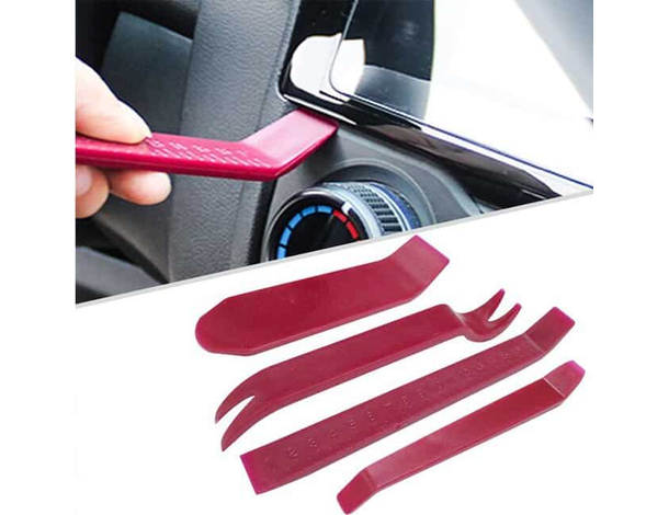 Kit 4 Attrezzi Smontaggio Interni Auto Portiere Sistemi Audio Casse Musica