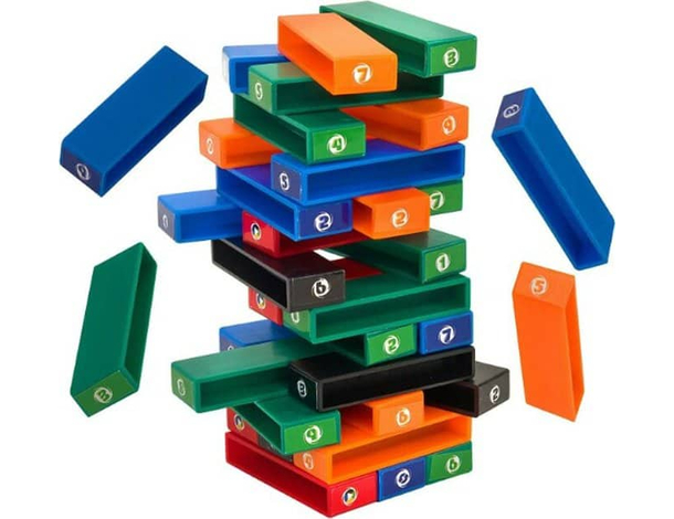 Gioco da tavolo PATATRACK Società per 2 giocatori 45 blocchi torre mattoncini...