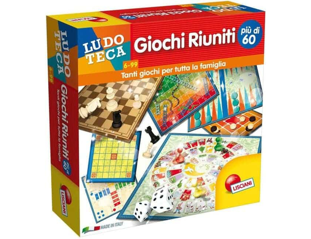 Giochi Riuniti Più di 60 Giochi Ludoteca Bambini Gioco da Tavolo di Società