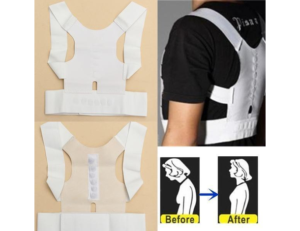 Fascia posturale spalle schiena correttore postura Magnetica dolori lombari...