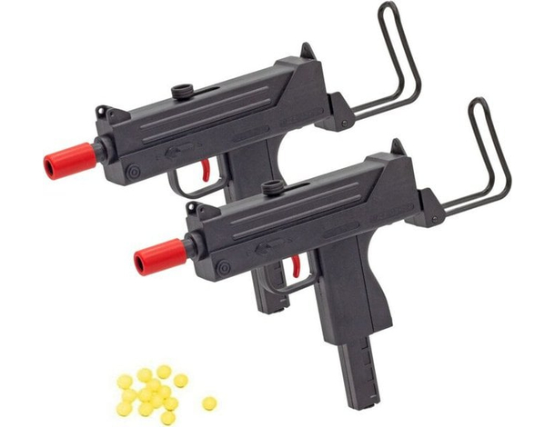 Mitra Mitragliatrici 2PZ Giocattolo Spara Pallini 6mm AirSoft gioco bambini